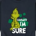 thumbnail image 3 of The Grinch - Charmed Im Sure - Men's Crew Neck Fleece Pullover, 3 of 5