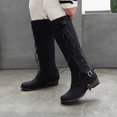 thumbnail image 6 of OKBOP Womens Low Heel Knee-High Boots-Christmas Womens Boots Sale Fashion Winter Boots for Women Black, 6 of 9