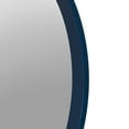 thumbnail image 3 of Kate and Laurel Travis Round Wood Wall Mirror, 21.6" Diameter, Navy Blue, Modern Wall Décor Accent, 3 of 5