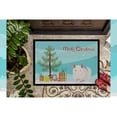 thumbnail image 3 of White Dominant Chinchilla Merry Christmas Door Mat, 3 of 4