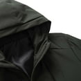 thumbnail image 7 of Brondbend Windproof Jacket Men Men's Fashion Casual Solid Color Pockets Zipper Long Sleeve Hooded Casual Outwear Coat Plus Size Fall Winter Climb Mountains,Army Green, 7 of 7