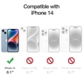 thumbnail image 3 of Protector de pantalla JeTech Privacy para iPhone 14 de 6.1 pulgadas, paquete de 2, 3 of 7