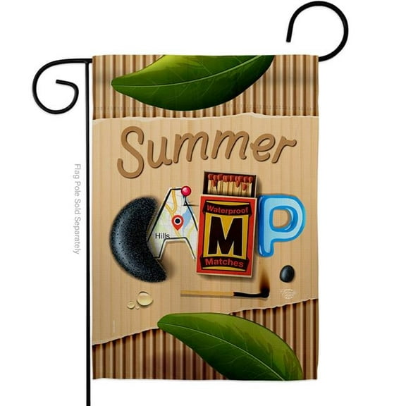 Ornament Collection G190054-BO Ready for Camp Outdoor Camping 13 x 18.5 in. Double-Sided Decorative Vertical Garden Flags for House Decoration Banner Yard Gift