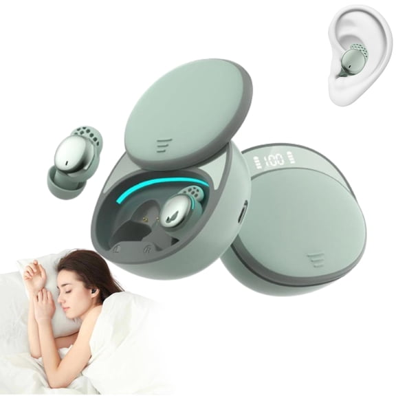 Invisible Mini Earbuds for Small Ear Canals,Ultra Small Mini Earphones Sleep Headphones,Low Profile Hidden SleepEarbuds, Ipx5 Waterproof Bluetooth Headphones for Work, Side Sleep & Daily Use