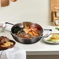 thumbnail image 1 of Sartén secas olla de , utensilios de cocina de calentamiento rápido olla de fideos instantáneos para el hogar, olla de ramen para 28cm perfecl ollas coreanas de ramen, 1 of 8