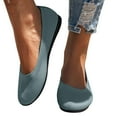 thumbnail image 6 of Women's Wide Fit Ballet Flats - Vintage Round Toe Slip-On Knit Shoes with Arch Support, Breathable & Comfortable for Work, Formal Dressy Occasions, 6 of 6