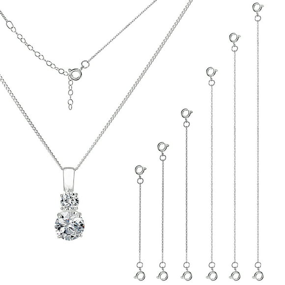 Milisten 6 Pcs Necklace Extenders Bracelet Extenders Chains Extenders for DIY Jewelry Making