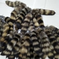 thumbnail image 2 of Faux Raccoon Tail Keychain Faux Raccoon Tail Fur Decoration Soft Fluffy Lobster Clasp Diy Car Key Ring Hanging Pendant Backpack Decoration Birthday, 2 of 8
