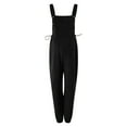 thumbnail image 5 of UAYOTSE Women's Maternity Jumpsuits Sleeveless Rib Knitted Straight Leg Overalls Romper,Sizes M, 5 of 9