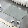 thumbnail image 4 of Subrtex Chenille Bathroom Rugs Soft Non-Slip Super Water Absorbing Shower Mats, 20"x32", Light Gray, 4 of 7