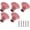 Rose Red, variant on Minzimin Ceramic Knobs 5 Pack Flower Drawer Pulls Vintage Cabinet Knobs - Antique Dresser Pulls with Screws for Closet Drawer Cupboard Cabinet and DIY Home