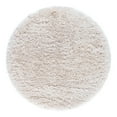 thumbnail image 3 of Unique Loom Infinity Shag Collection Area Rug - Jinko (3' 3" Round Linen), 3 of 7
