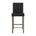thumbnail image 1 of CorLiving Leila Faux Leather Upholstered Wood Leg Indoor Barstool - Sold Individually, 1 of 8