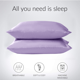 thumbnail image 5 of Funda de almohada Funda de almohada transpirable Funda de cojín para la cabeza de tela Funda de almohada de color sólido para cama, Morado Eigraketly HA003270-09, 5 of 7