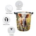 thumbnail image 4 of JRXY Cute Highland Cow Oxford Cloth Laundry Basket Collapsible Waterproof for Toys Clothes Organization Gift Basket One size, 4 of 6