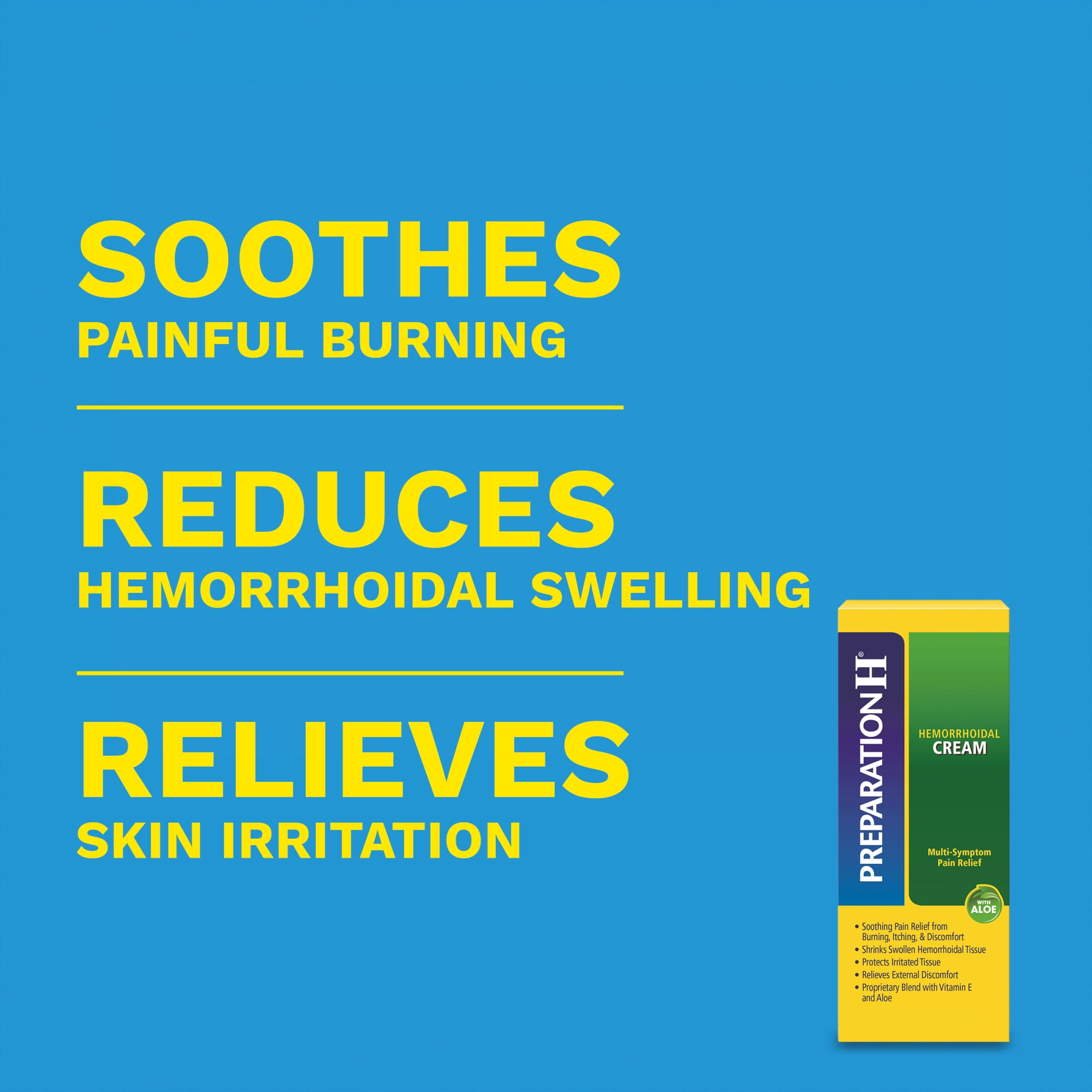 Preparation H Maximum Strength Hemorrhoid Cream With Aloe for Soothing Relief, 0.9 Oz