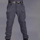 thumbnail image 1 of Pantalones largos para hombre, con botones, cremallera, informales, multibolsillos, deportivos, gruesos, 1 of 5