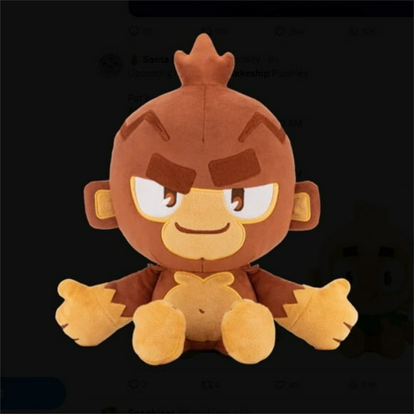 9.8" Dart Monkey Plush Bloons TD 6 Plush Toy Stuffed Animal Makes a Great Gift for Kids and Game Fans