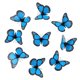 thumbnail image 1 of 10 unidades de pegatinas 3D de mariposas naranjas, adhesivos realistas para la decoración del hogar, el dormitorio y la mesa, 1 of 4