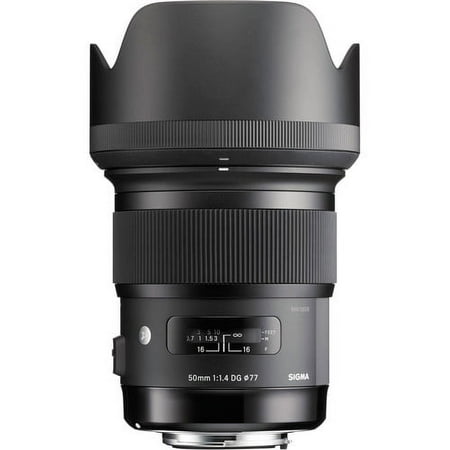 Sigma - 50mm f/1.4 Art DG HSM Lens for Nikon SLR Cameras - Black