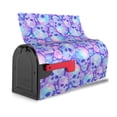 thumbnail image 3 of Fuzoiu Blue Skull Daisy Print Decorative Waterproof Mailbox Cover,Welcome Magnetic Mailbox Cover, Post Letter Box Wrap Cover for Outdoor Decor -25.5x21 in, 3 of 8