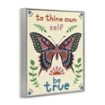 thumbnail image 3 of Stupell Industries Eclectic To Thine Self Be True Phrase Gray Framed Giclee Art, 24 x 30, by Carrie Cantwell, 3 of 8