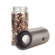 thumbnail image 3 of Molinillo de pimiento salado automático eléctrico recargable de acero inoxidable de acero inoxidable Máquina de mano accesorios para la especia de hierbas Yuarrent HA010607-00B, 3 of 7