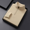 thumbnail image 4 of pstuiky manga larga para hombre, Blusa/camisa informal y moderna de color liso con cuello alto, manga larga y bolsillo con cremallera para hombre Tops de hombre xl, 4 of 6