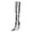 Silver, variant on Women's Metallic Over The Knee Boots Pointed Toe High Heels Thigh High Stilettos Boots