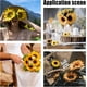 thumbnail image 2 of 35 llaveros con dijes de girasol, colgantes de flores amarillas esmaltadas, pulseras, llaveros colgantes florales con eslabones y cordón negro., 2 of 7
