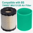 thumbnail image 3 of Filtro de aire 2 unidades DUCTAIL 798897 compatible con cortacésped, 3 of 6