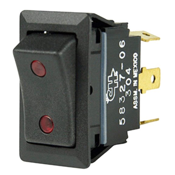 Cole Hersee Sealed Rocker Switch w/Small Round Pilot Lights SPD... [58327-06-BP]