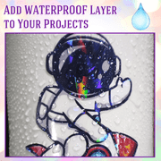Koala Holographic Transparent Self-Adhesive Laminting Sheets A4, 60 Count, Self Seal Laminate Sheets