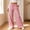 Red, variant on Fengqque Women's Drawstring Striped Wide Leg Pants Breathable Loose Fit Casual Trousers Elastic Waist Flowy Printed Pants with Side Pockets