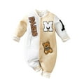 thumbnail image 2 of ATAIKU 1Piece Baby Boys Long Sleeve Outfit Infant Cotton Romper Cute Beer Jumpsuit Newborn Baby Boy One Piece Coverall Spring 0-3M, 2 of 8