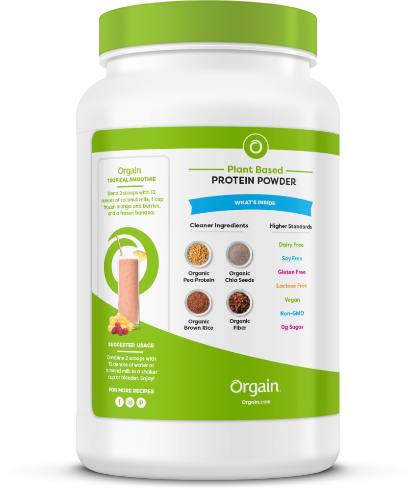 (2 Pack) Orgain Organic Plant Based Protein Powder