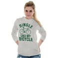 thumbnail image 3 of Single Like My Bicycle Gear Hipster Long Sleeve TShirt Men Women Brisco Brands X, 3 of 6