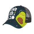 thumbnail image 7 of Picia Avocado in Space1 Pattern Trucker Hat,Baseball Cap,Sun Protection Cap,Stylish Headwear,Leisure Cap,Outdoor Sports Cap, 7 of 7