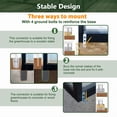 thumbnail image 5 of Acpouw 8' x 12' Thicked Polycarbonate Greenhouse, Greenhouse with Double Flush Door, Rain Gutter and Ventilation Window, Green House for Sunroom, Garden, Backyard, Walk-in Large Winter Greenhouse, 5 of 10