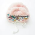 thumbnail image 3 of SPRING PARK Winter Dog Hat Polyester Hat Dog Headdress Floral Pattern Lining Warm Dog Hat, 3 of 8