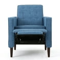 thumbnail image 5 of Noble House Caden Standard Button Tufted Fabric Recliner,Muted Blue, 5 of 13