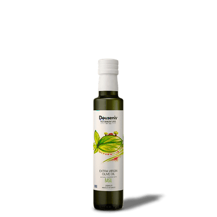 Douzenis Extra Virgin Olive Oil -  Basil Flavor