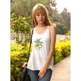 thumbnail image 2 of Lime And Cerulean Parrots Ii. Racerback Tank Women -John Gould Designs, Female Large, 2 of 4