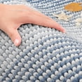 thumbnail image 2 of Set de alfombras y tapetes de baño BSICPRO, de chenilla, antideslizantes, color azul, 2 of 5
