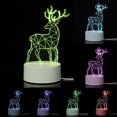 thumbnail image 2 of REQO Night Light 3D Illusion Lamp 7 Colors Changing Lights Bedroom Living Room Decorations Christmas Halloween Birthday Gifts for Kids Children Teen, 2 of 9