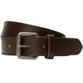 thumbnail image 5 of Outback Brown Leather Belt by Nickel Zero® - Nickel Free Belt Buckle with 1.5 Inch Full Grain Leather Strap. Stitched Edge Brown Leather Strap with Hypoallergenic Roller Buckle Allows for Good Cinch., 5 of 7