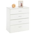thumbnail image 5 of SamyoHome 4 Drawers Dresser Chest Cabinet Bedroom Night Stand Organizer, White, 5 of 16