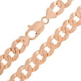 thumbnail image 2 of "10k Rose Gold Solid Curb Cuban Link Chain Necklace 24"" 9mm 45.4 grams" - Rose,24", 2 of 3