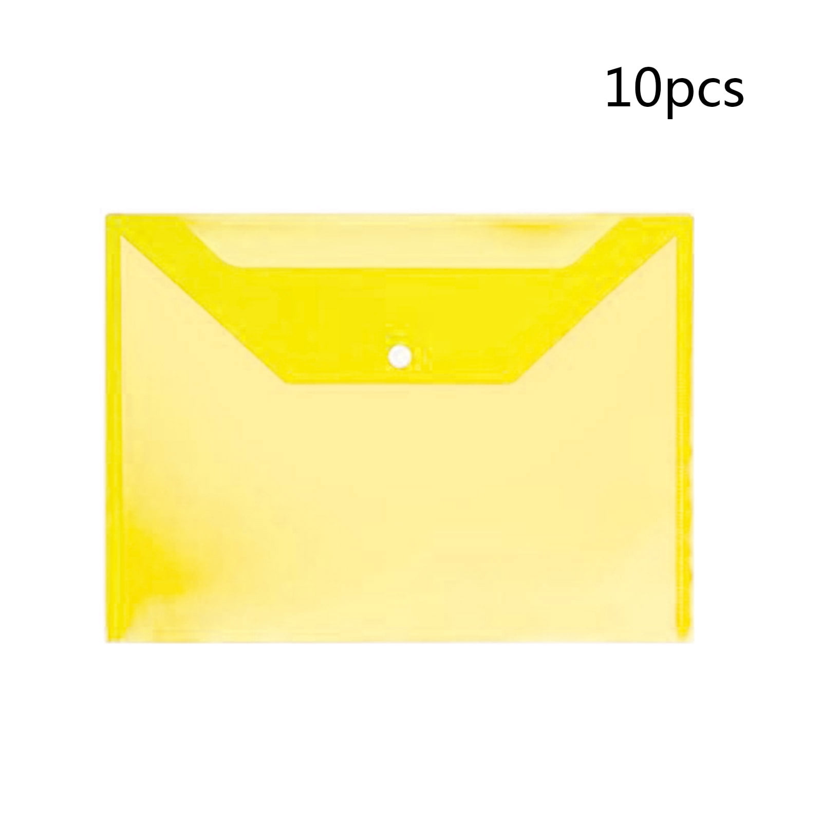 Plastic A4 Folders Set Transparent File Wallets Document Pockets Pack