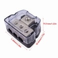 thumbnail image 6 of Car Audio Power Distribution Block 3 Way Wire Distribution 1x 0 Gauge AWG In, 3x 4 Gauge AWG Out Fits For Boat Vehicles Auto Car, 6 of 6